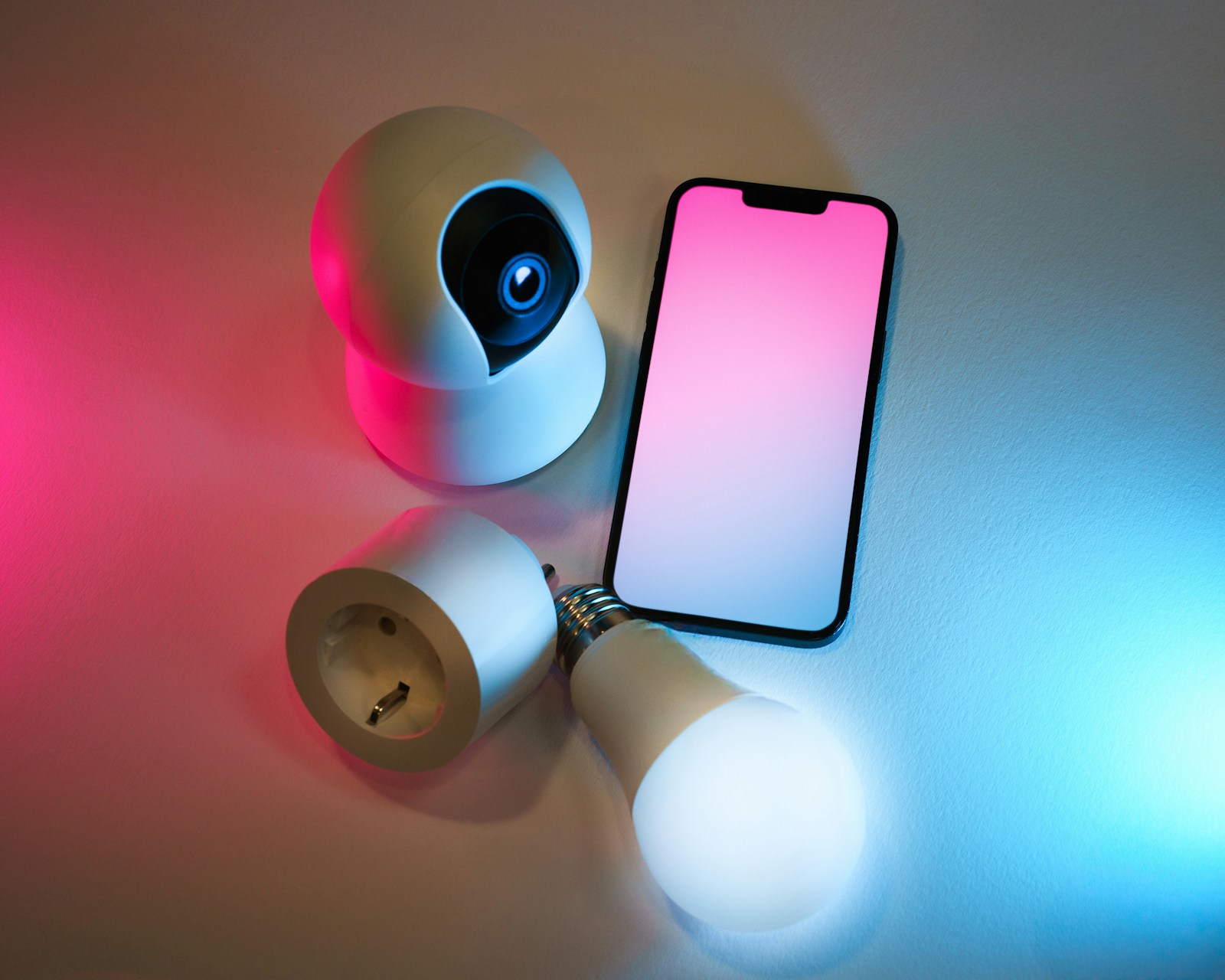 Smart lights in living room